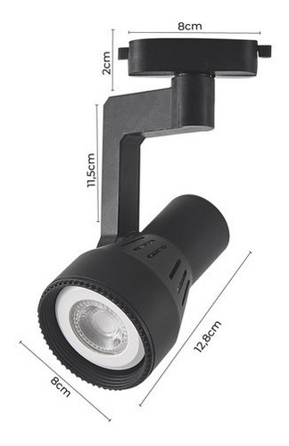 Imagem 5 de 5 de Spot Para Trilho Par20 Preto Mbled S33041