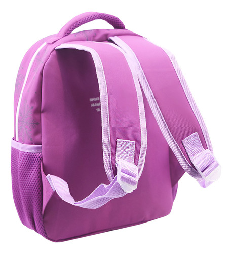 Mochila Espalda 14 Pulgadas Snow Princess Color Rosa Diseño de la tela Lisa