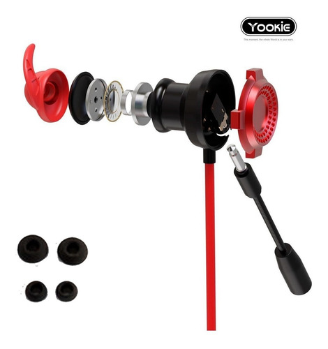 Imagen 4 de 7 de Audífonos Gaming Earphone Yookie Gm01