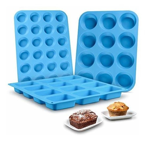 Moldes De Silicona Para Brownie Para Muffins Magdalenas