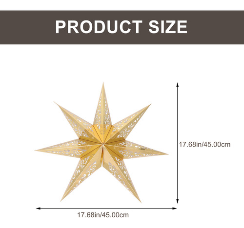 Lámpara Colgante Tipo Candelabro Con Forma De Estrella, 2 Un