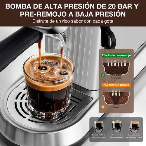 Cafetera Espresso Xundefined 20bar Diy Temperatura Tiempo