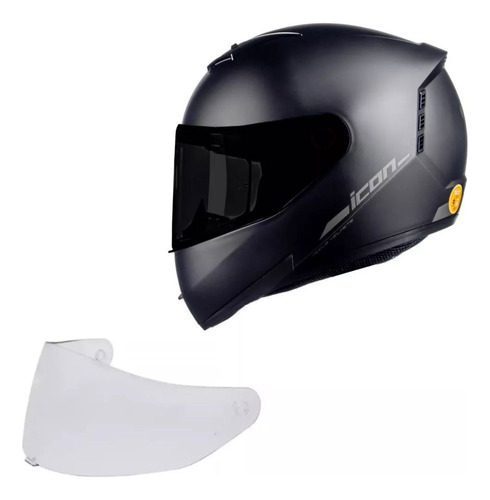 Capacete Masculino Feminino Fechado Peels Icon Preto Fosco