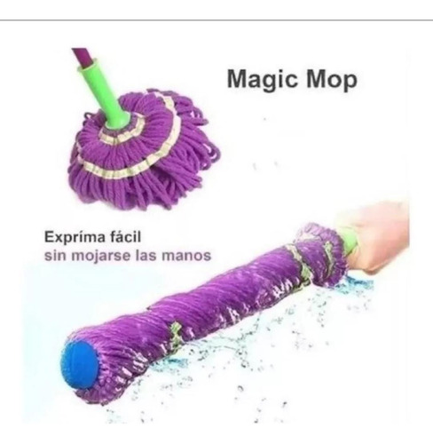 Trapeador Magico 360 Con Exprimidor Integrado