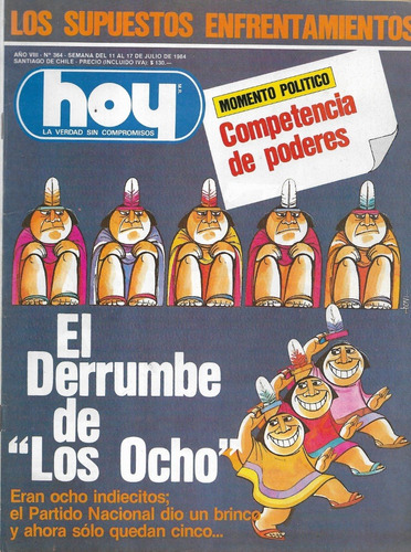 Revista Hoy 11 A 17 Julio 1984 / Derrumbe De Los Ocho / 364