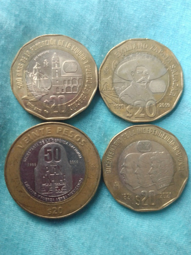 Monedas 20 Pesos Conmemorativas 