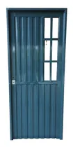 Comprar Puerta De Chapa Con Reja Lateral Y Postigo De Abrir 80x200