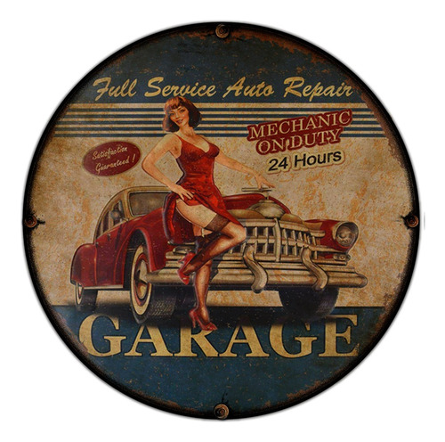 #16 - Cuadro Decorativo Vintage - Auto Garage Poster Cartel