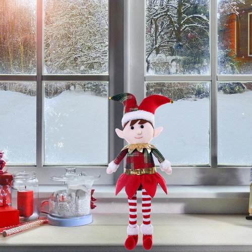Muñeca Navideña De Pierna Larga Muñeca De Navideños De