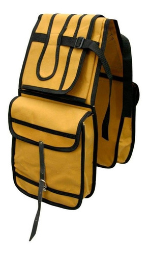 Pesuelo Porta Capa Com Alforje De Lona Para Sela E Arreio