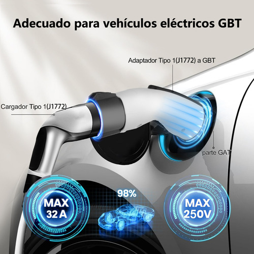 Adaptador Byd Tipo 1 A Gbt,para Vehículos Eléctricos Byd