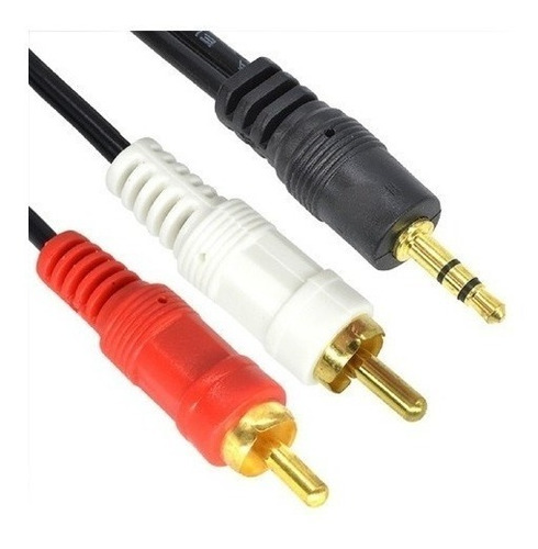 Cable De Audio 2 X 1 Full Sonido 1,5 Metros Siliconado