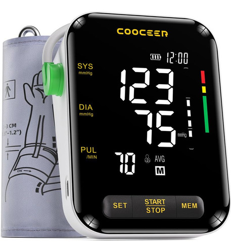 Cooceer Monitor Automatico De Presion Arterial: X8 Maquina D