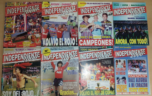 Lote 8 Revistas Independiente 2000 Muy Bueno 