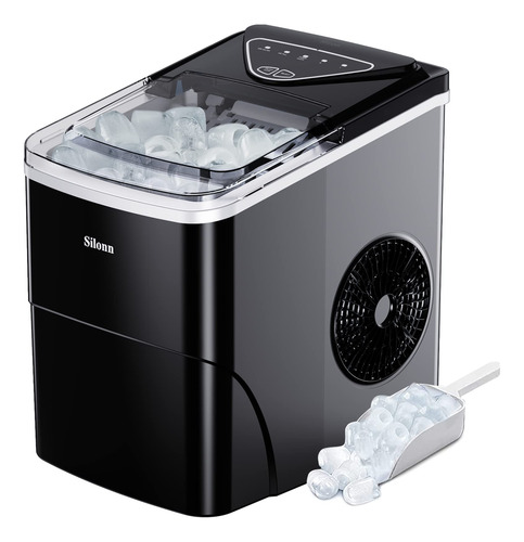 Máquina De Hacer Hielo Para Encimera Autolimpiable 26 Libras Color
