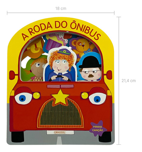 Minha Canção - A Roda Do Ônibus, De Make Believe Ideas. Minha Canção, Vol. 1. Editorial Girassol Brasil Edições Eireli, Tapa Dura, Edición 1 En Português, 2024