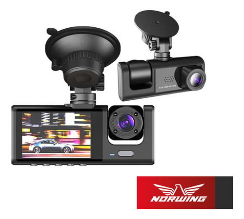 Camara Auto Dvr Frontal Y Trasera Estacionamiento Hd 1080p