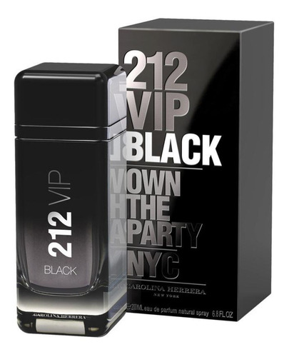 Perfume Carolina Herrera 212 Vip Black 200ml Hombre-100%orig
