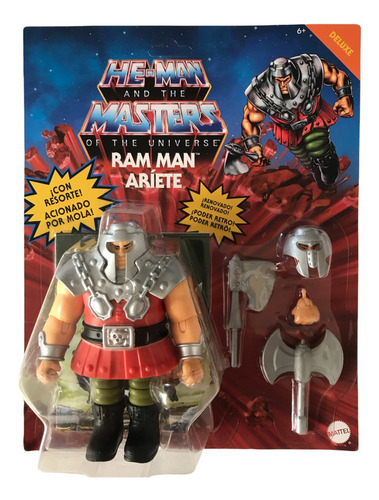 Ram Man Ariete Motu Origins Deluxe Retro Carton Mx Unpunched (Usado)