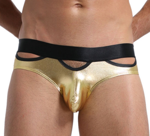 Calzon Brillante Satinado De Hombre Ropa Interior Sexi Como