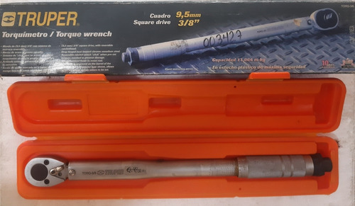 Torquimetro, Marca Truper Cuadro 9,5 Mm Scuare Drive 3/8