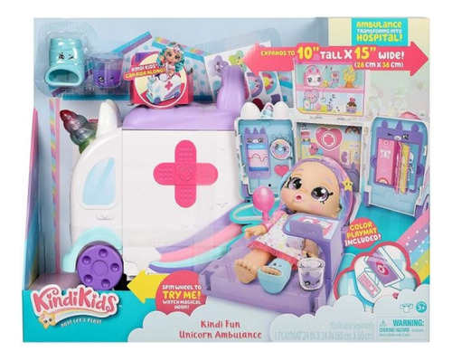 Kindi Kids S3 Set Ambulancia De Unicornio 50040