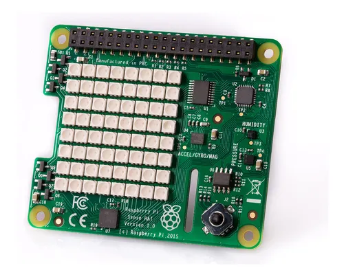 Raspberry Pi Sense Hat Con Sensores Y Led Rgb 8x8