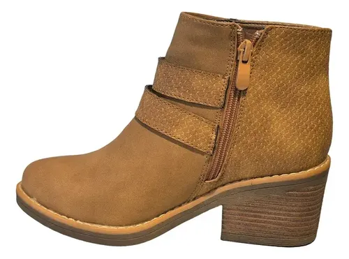 Botin Casual Mujer Con Doble Hebillas | Cuotas sin interés
