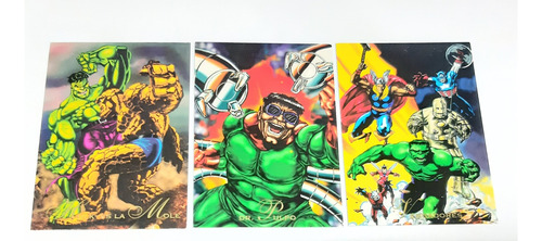 Set 3 Pepsi Cards Número 7, 9 Y 11 Hulk Vs La Mole 