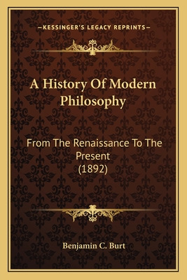Libro A History Of Modern Philosophy: From The Renaissanc...