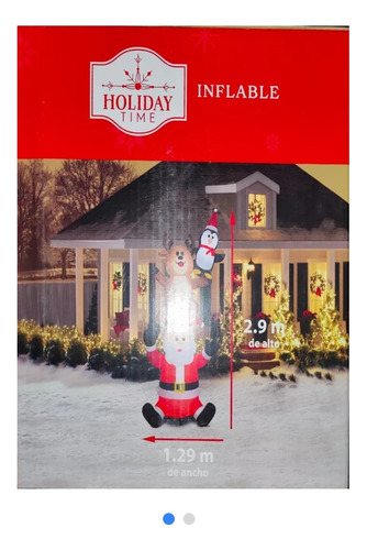 Inflable Santa Claus 2.9m Holiday Time