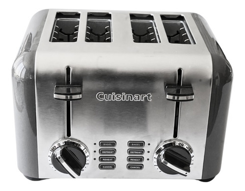 Tostadora De Acero Inoxidable De 4 Rebanadas Cuisinart Plateado