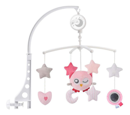 Movil Musical Aeiou Wing Up Baby Crib Color Rosa