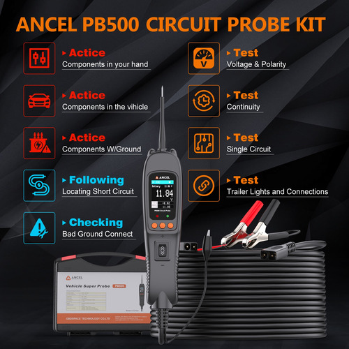 Teste De Circuito Do Sistema Elétrico Ancel Pb500 12v 24v