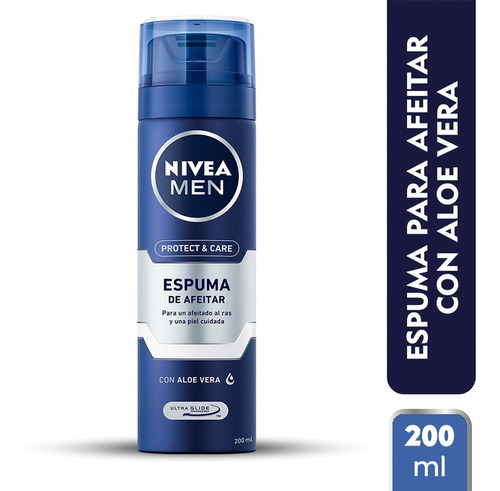 Espuma Para Afeitar Nivea Men Protect & Care 200 Ml