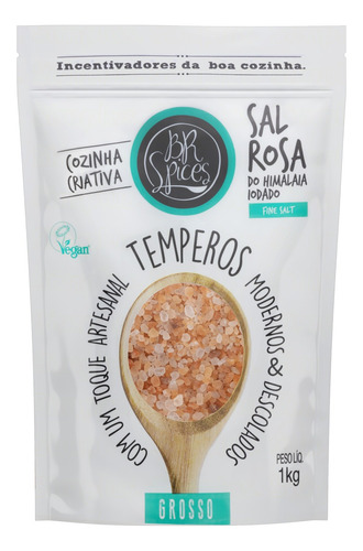 Sal Rosa do Himalaia Grosso BR Spices Fine Salt Pouch 1kg