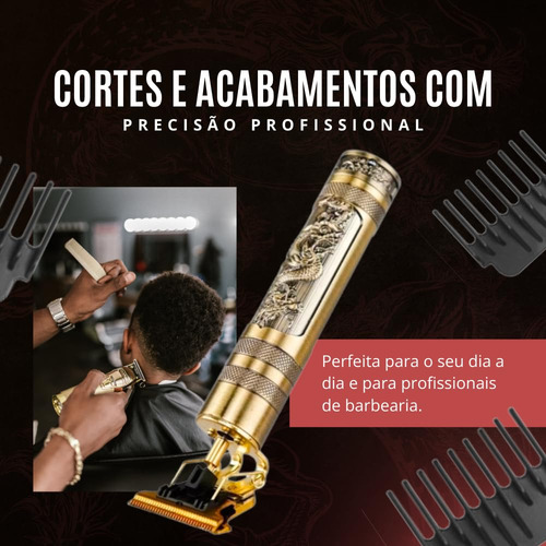 Máquina De Barbear E Cortar Cabelo Sem Fio, Recarregável,