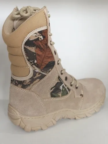 Botas T cticas Hombre Arena Piel Camuflaje Cacer a Altas Env o