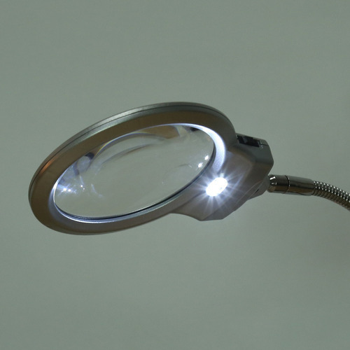 Lente Grande De Mesa Lámpara De Escritorio Con Lupa Iluminad