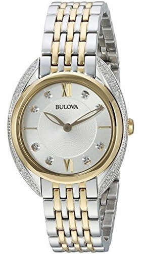 Reloj Casual De Acero Inoxidable De Cuarzo Bulova Para Mujer