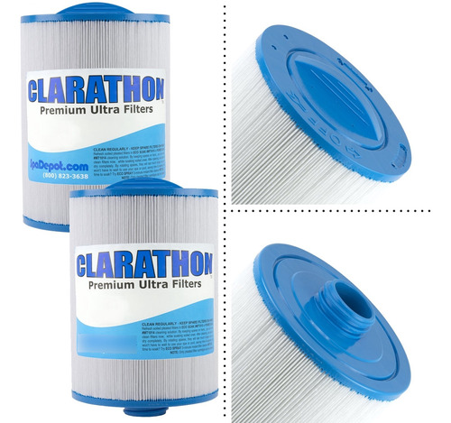 Clarathon 2 Filtro Spa Repuesto Para Unicel 6ch-940 Pleatco