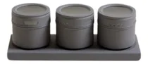 Comprar Set X3 Especieros Condimenteros Imantados C\u002Fbase Gris Mate