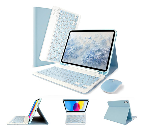 Teclado Capa Para iPad 10 11 Geração A16 10.9 11in Com Mouse