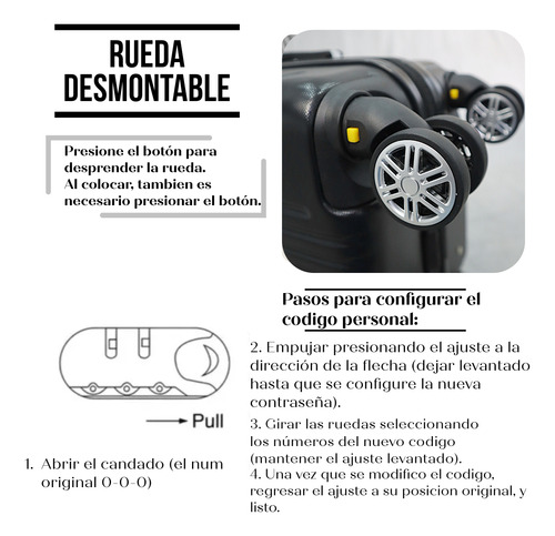Juego 3 Maletas De Mano Avion 20 Y 18 Pulgadas 15 Y 10 Kgs Negro