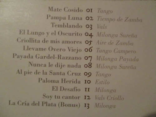 Imagen 3 de 3 de Guillermo Fernández - De Criollos Y Tangueros