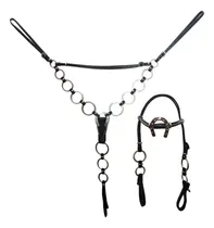 Comprar Traia P\u002F Cavalos E Mulas Peitoral Cabeçada Argola Dupla Luxo