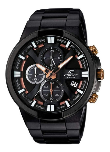 Reloj Casio Edifice Efr 544bk 1a9 Pavonado Cronografo