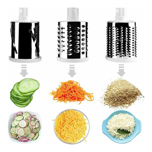 Imagen 6 de 10 de Rallador Mandolina Manual Multi Verduras Vegetales Queso