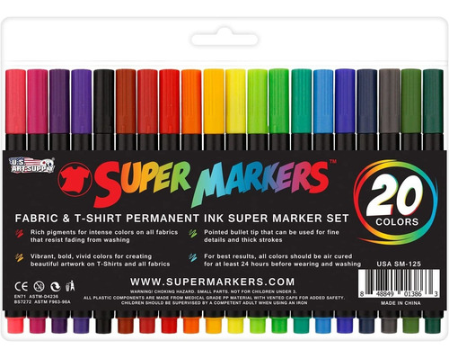 Super Markers  Color Premium Fabric  Tshirt Marker Set ...