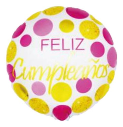 Globo Feliz Cumple 10'' - Pack X 10 Uni (5501)